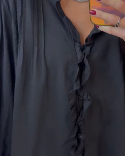 CHEMISE 100% COTON NOIRE